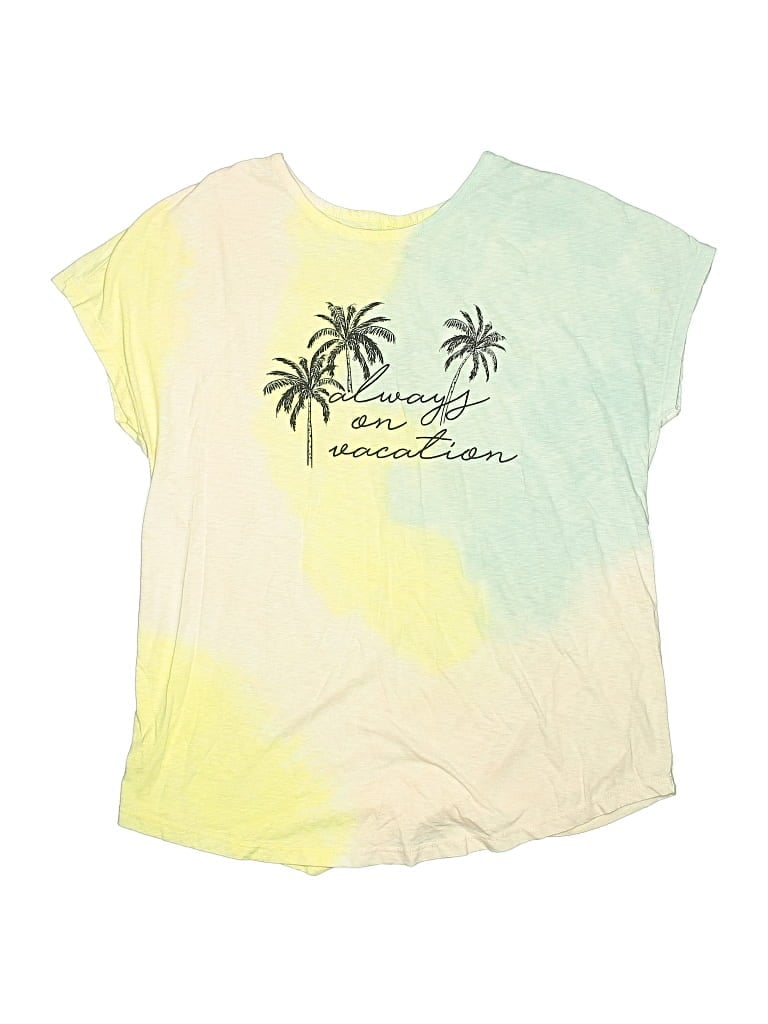 Pre-owned Lane Bryant Kids' Short Sleeve T-shirt In Yellow