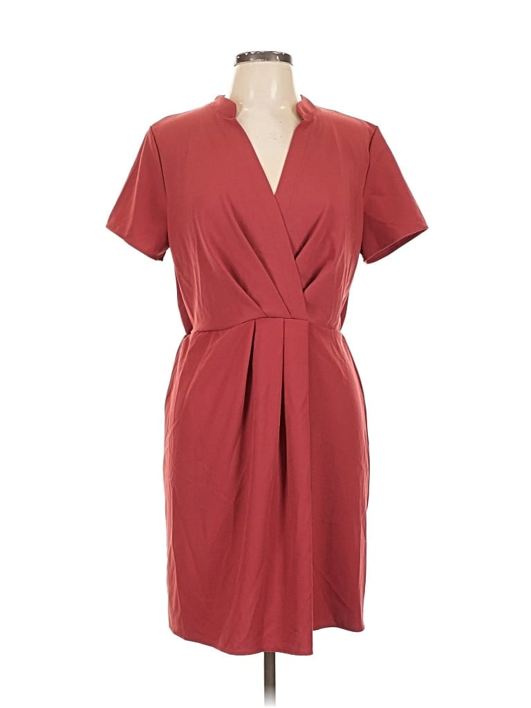 Pre-owned The Vanity Room Casual Dress In Burgundy