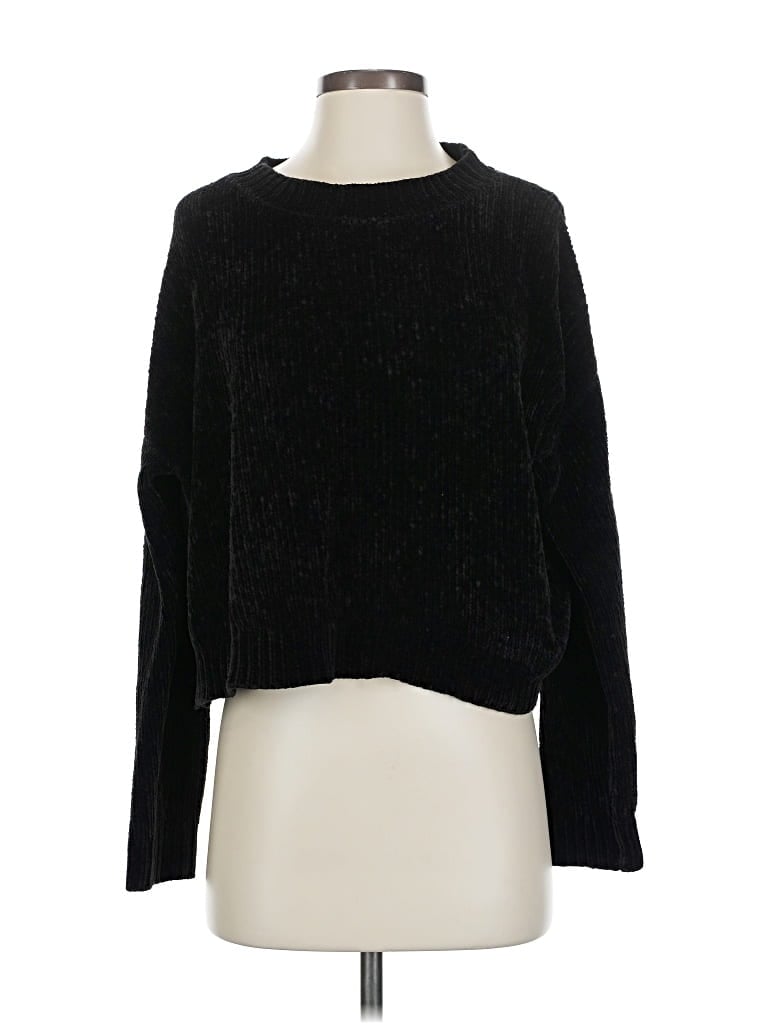 Pre-owned Silence And Noise Pullover Sweater In Black