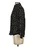 Uniqlo 100% Rayon Polka Dots Black Long Sleeve Blouse Size XS - photo 5