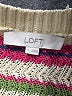 Ann Taylor LOFT 100% Acrylic Stripes Pink Pullover Sweater Size S - photo 7