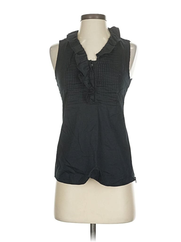 Pre-owned Banana Republic Sleeveless Blouse In Black