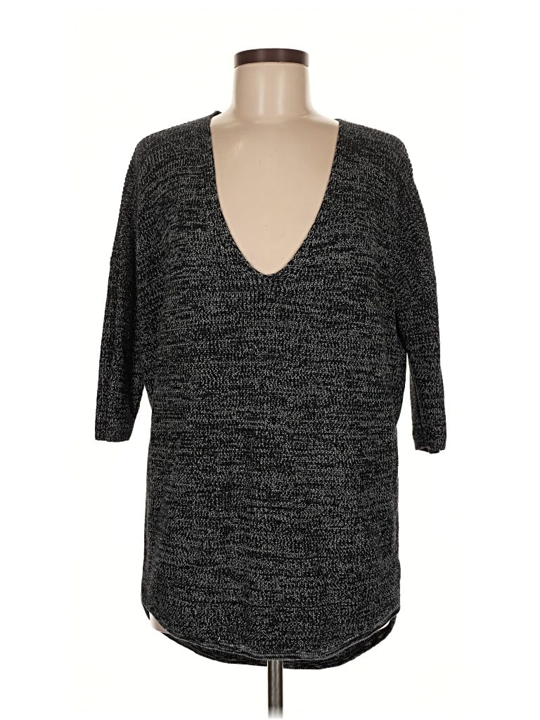 Pre-owned Express Pullover Sweater In Black