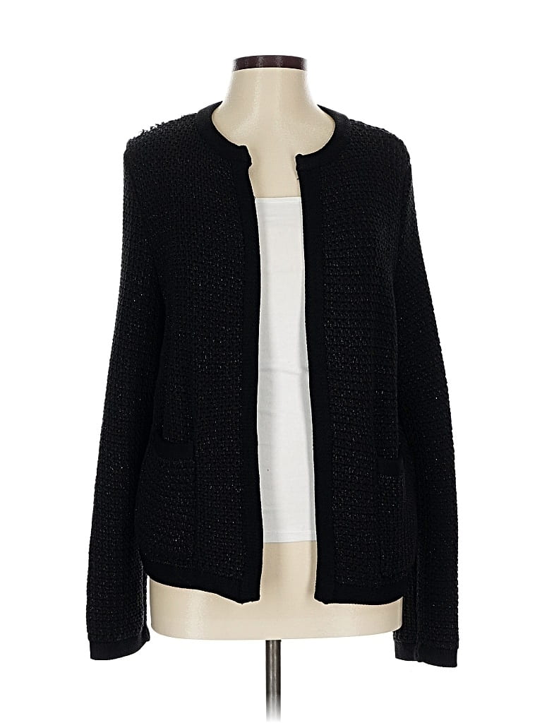 Pre-owned Ann Taylor Cardigan Sweater In Black