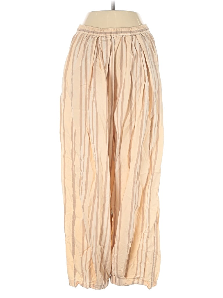 Pre-owned Free People Casual Pants In Gold