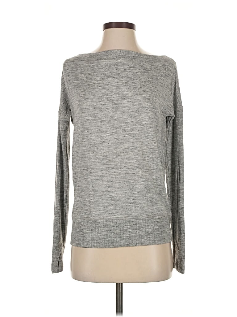 Pre-owned Athleta Pullover Sweater In Gray