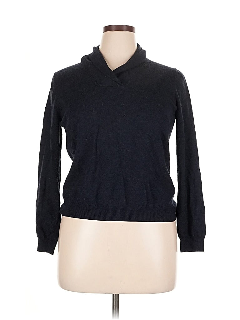 Pre-owned Brooks Brothers 346 Wool Pullover Sweater In Black