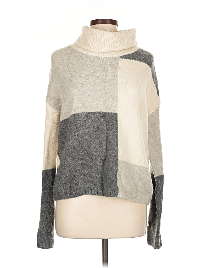 Pre-owned C&c California Turtleneck Sweater In Gray