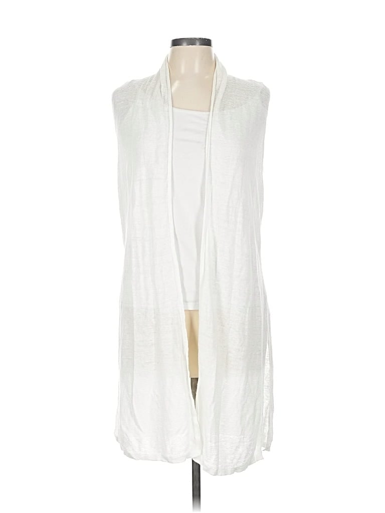 Pre-owned Cynthia Rowley Tjx Cardigan Sweater In White