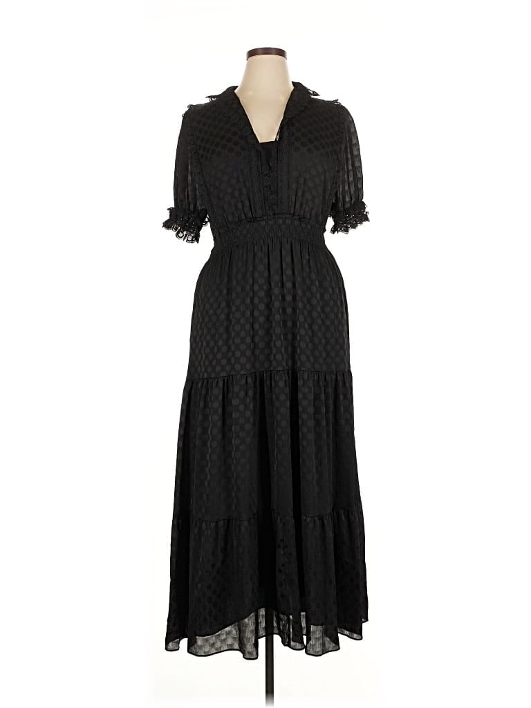 Pre-owned Max Studio Casual Dress In Black