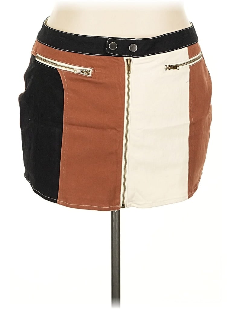 Pre-owned Fashion Nova Casual Skirt In Brown