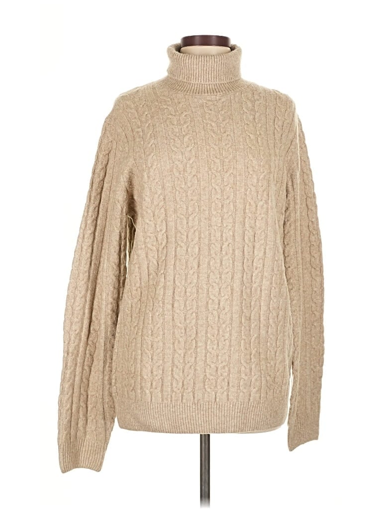 Pre-owned Mng Turtleneck Sweater In Brown