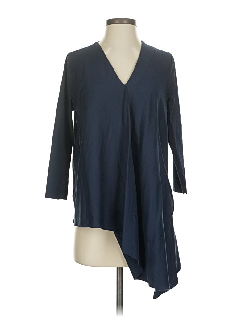 Pre-owned Cos 3/4 Sleeve Blouse In Blue