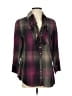 Joie 100% Cotton Plaid Burgundy 3/4 Sleeve Blouse Size S - photo 1