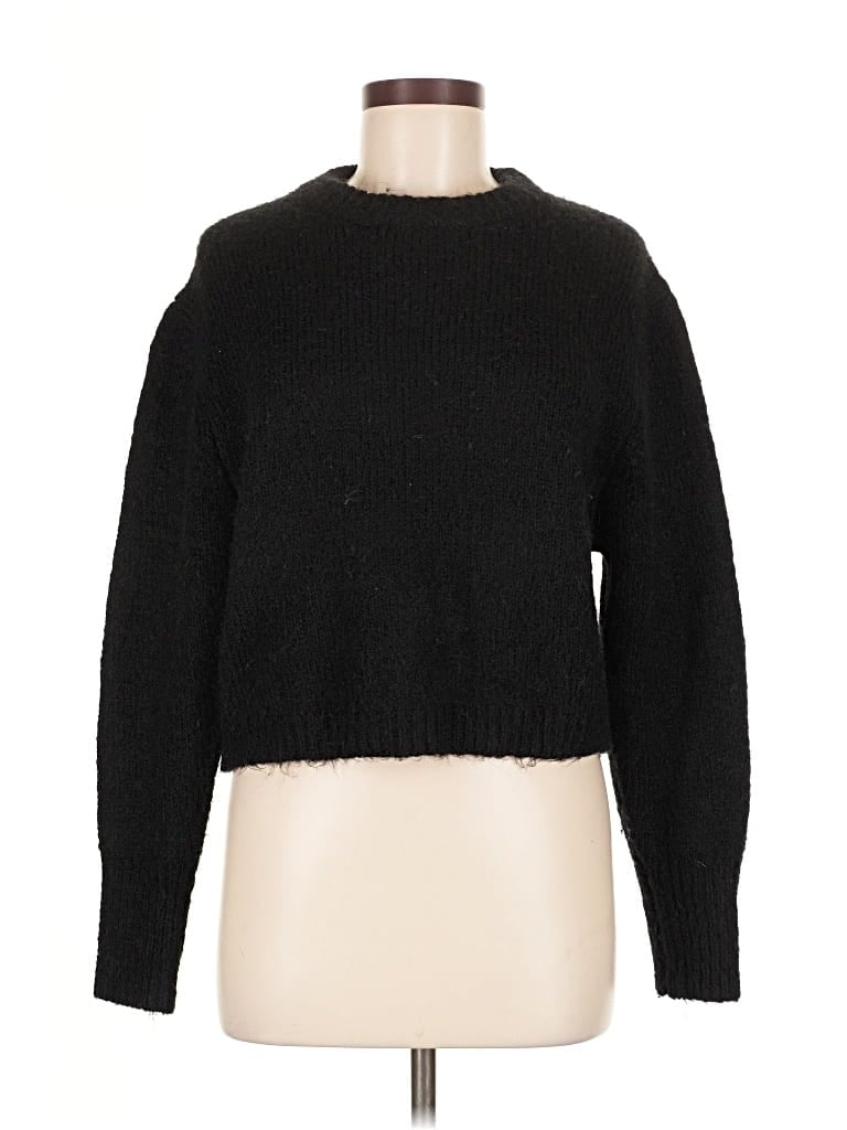 Pre-owned Zara Pullover Sweater In Black