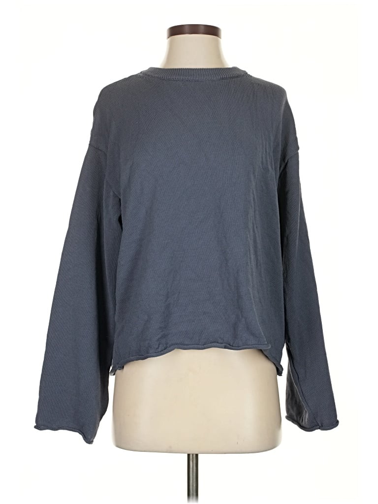 Pre-owned H&m Pullover Sweater In Gray