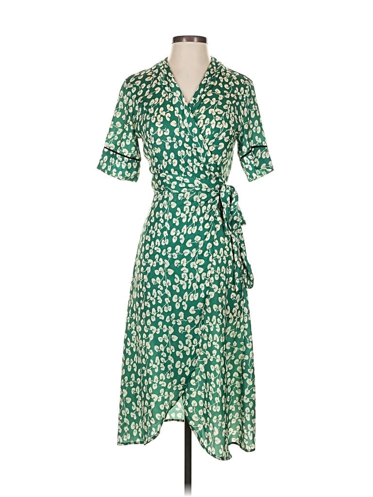 Pre-owned Assorted Brands Casual Dress In Green