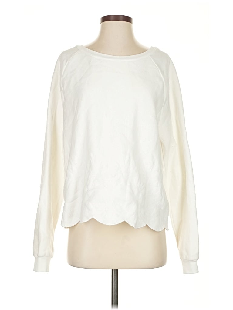 Pre-owned Joa Sweatshirt In White