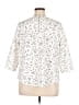 MELLODAY Polka Dots Ivory 3/4 Sleeve Blouse Size 1X - photo 2