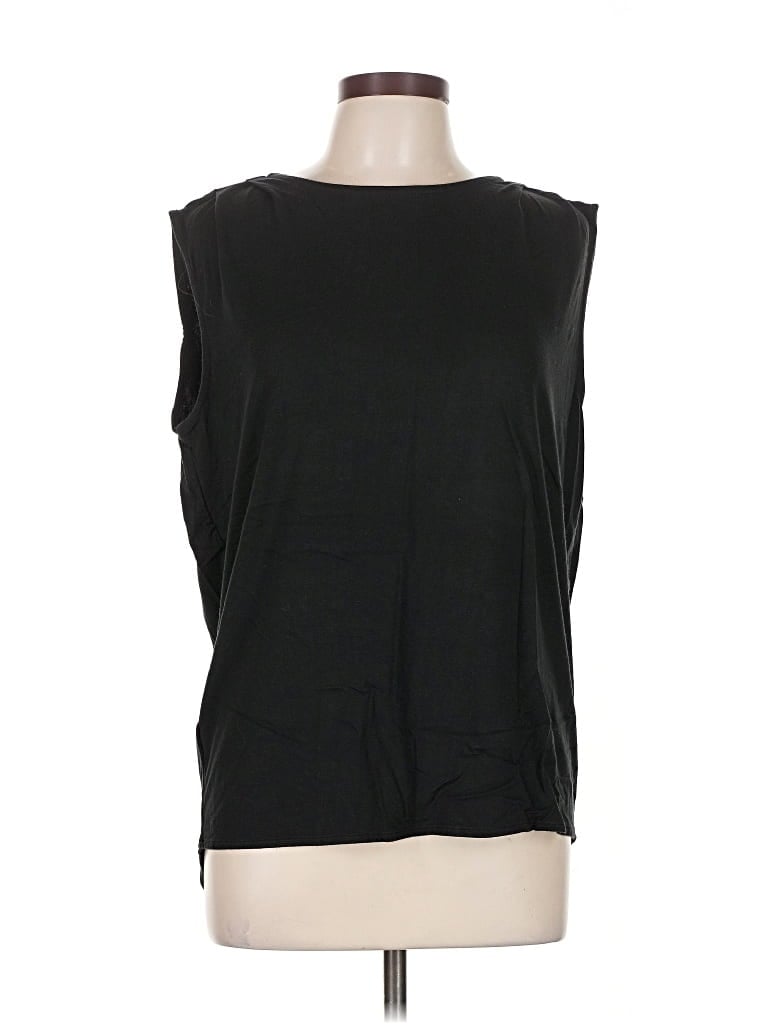 Pre-owned Ann Taylor Sleeveless T-shirt In Black