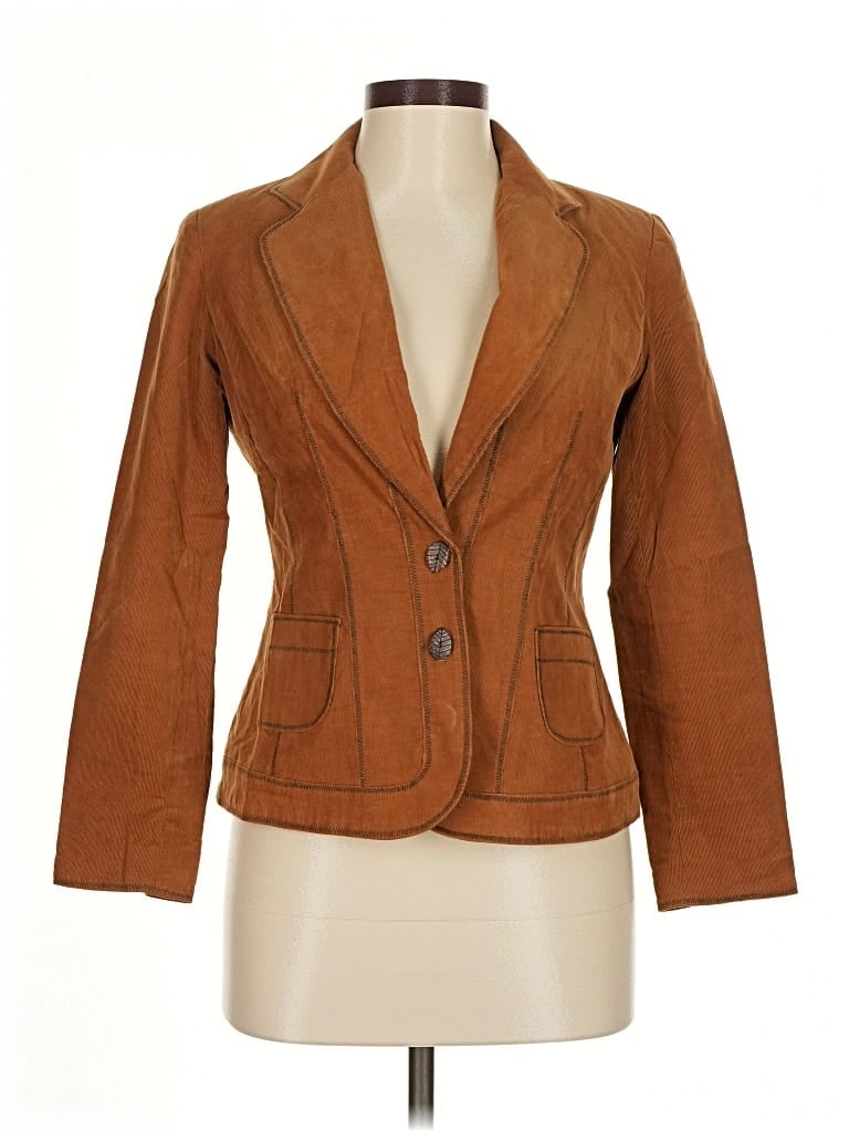 Pre-owned Coldwater Creek Blazer Jacket In Brown