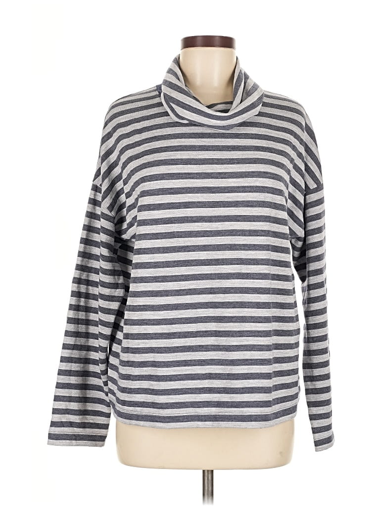 Pre-owned J.crew Factory Store Turtleneck Sweater In Gray