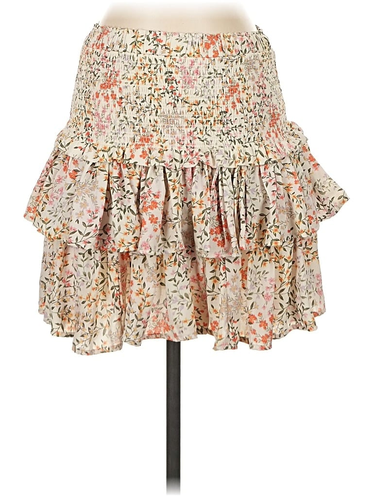 Pre-owned West Of Melrose Casual Skirt In White