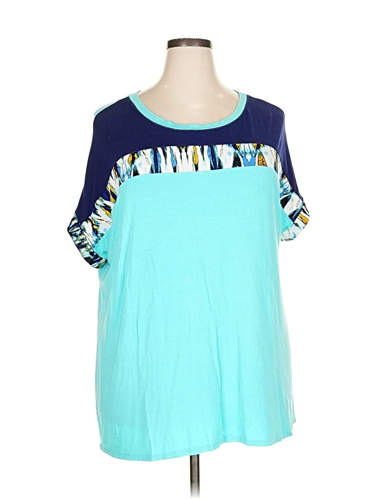 CELESTE Pre-owned Short Sleeve T-shirt In Blue