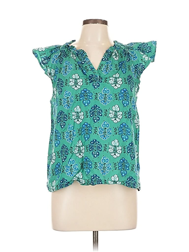 Pre-owned J.crew Factory Store Sleeveless Blouse In Blue