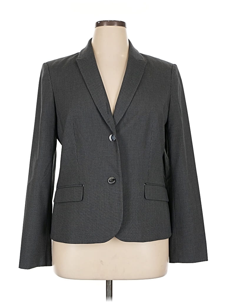 Pre-owned Calvin Klein Blazer Jacket In Gray