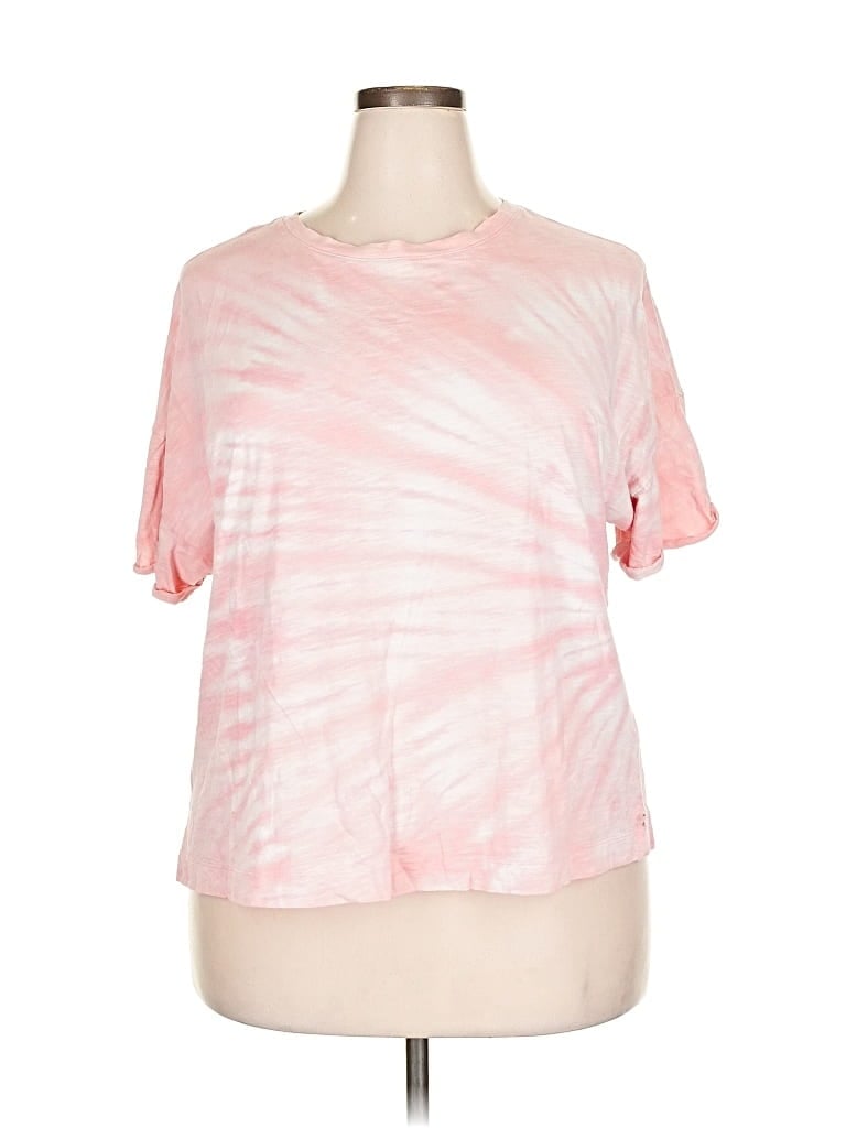 Pre-owned Time And Tru Short Sleeve T-shirt In Pink