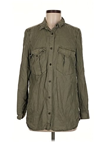 &Denim by H&M Long Sleeve Button-Down Shirt (view 1)
