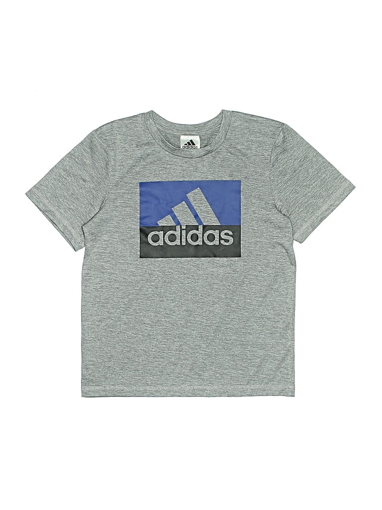 Pre-owned Adidas Originals Kids' Short Sleeve T-shirt In Gray