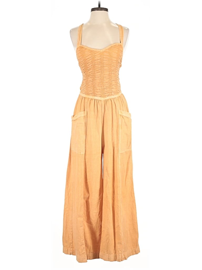 Pre-owned Free People Jumpsuit In Orange