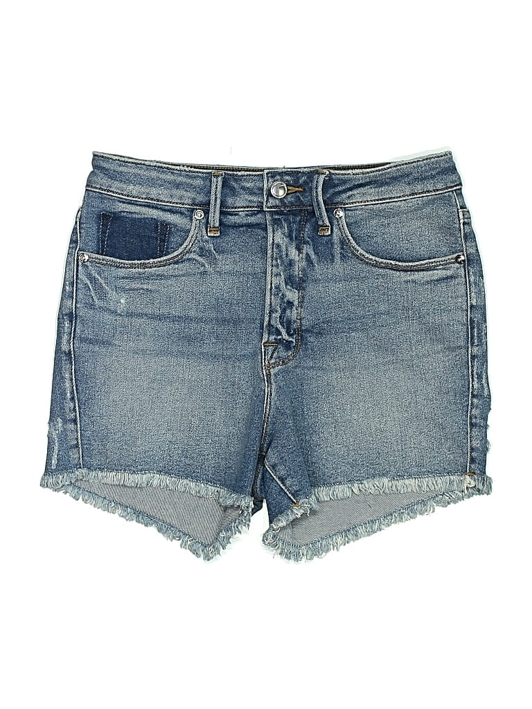 Pre-owned Good American Denim Shorts In Blue