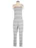 Lou & Grey Checkered-gingham Gray Jumpsuit Size S - photo 1