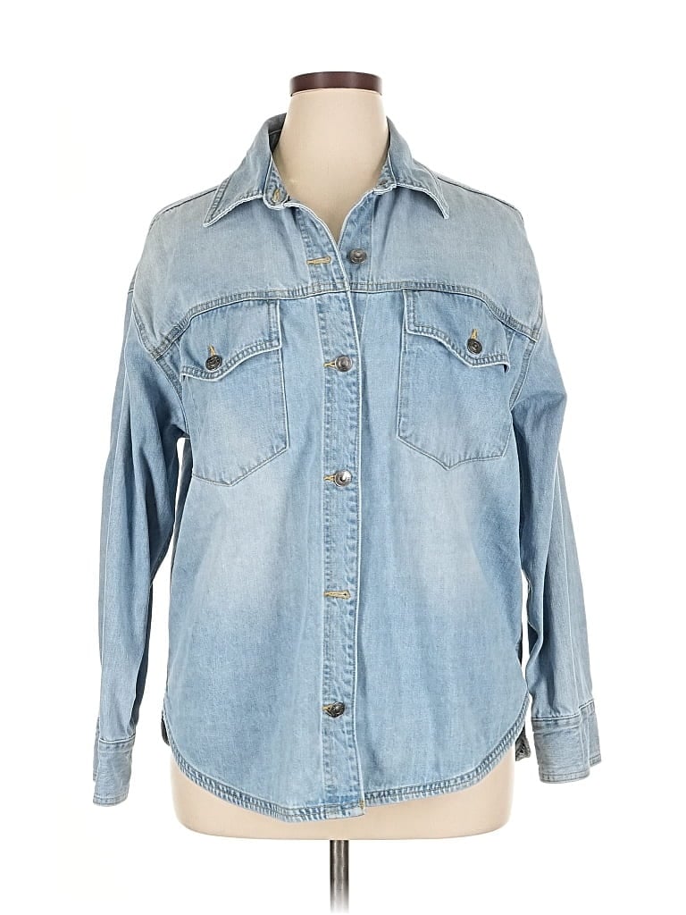 Pre-owned Aerie Denim Jacket In Blue