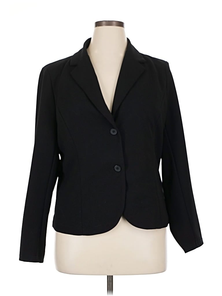Pre-owned Allegra K Blazer Jacket In Black