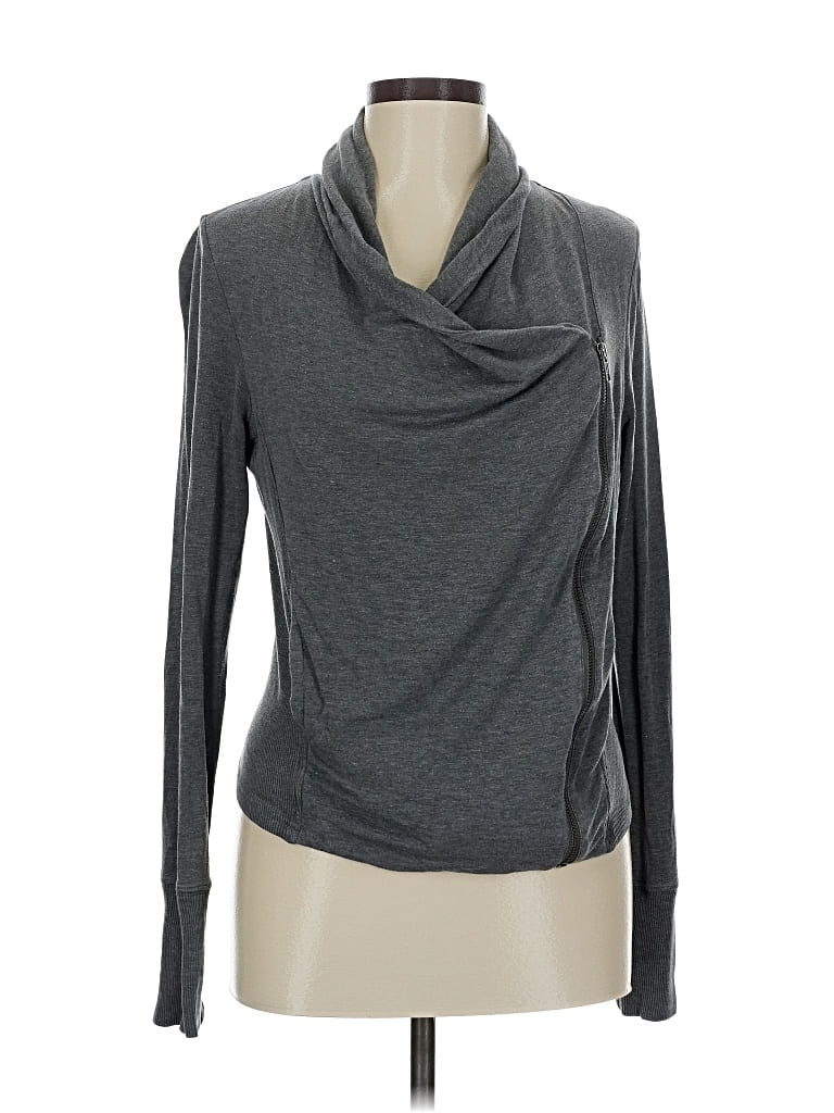 Pre-owned Caslon Fleece Jacket In Gray