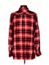 Talbots 100% Rayon Plaid Red Long Sleeve Button-Down Shirt Size S - photo 2