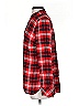 Talbots 100% Rayon Plaid Red Long Sleeve Button-Down Shirt Size S - photo 5