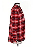 Talbots 100% Rayon Plaid Red Long Sleeve Button-Down Shirt Size S - photo 4