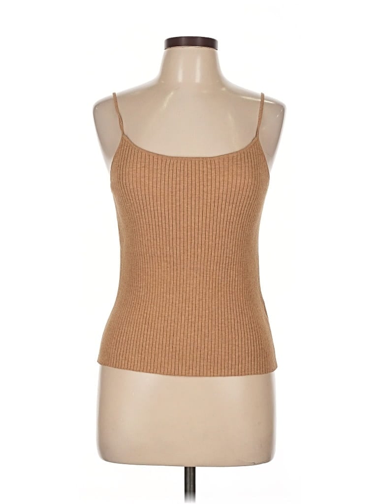 Pre-owned Banana Republic Tank Top Tan Strapless Neckline Tops In Brown