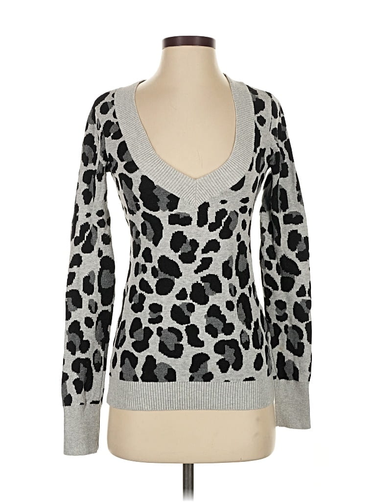 Pre-owned Express Pullover Sweater In Silver