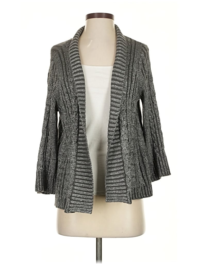 Pre-owned Charter Club Cardigan Sweater In Gray