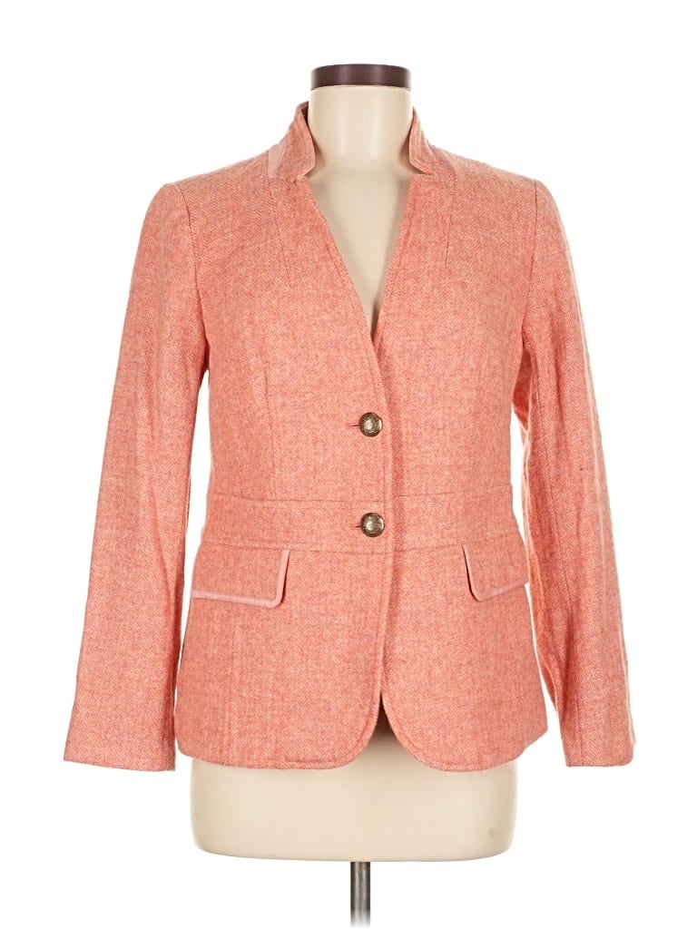 Pre-owned Talbots Blazer Jacket In Orange