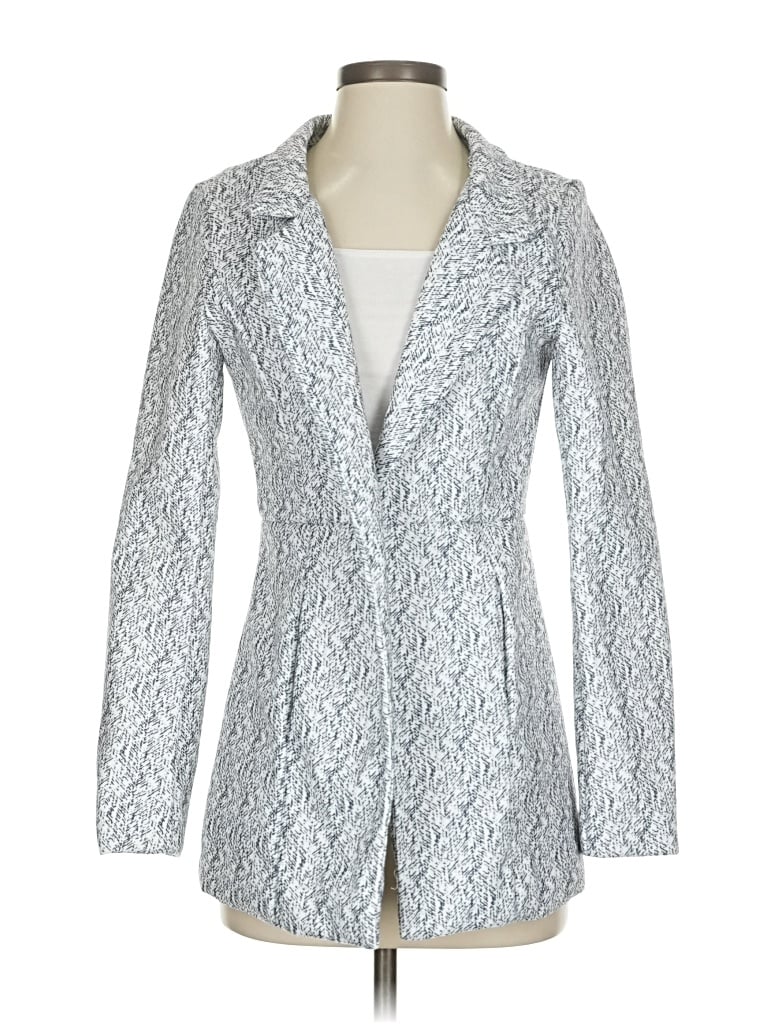 Pre-owned Unbranded Blazer Jacket In Silver