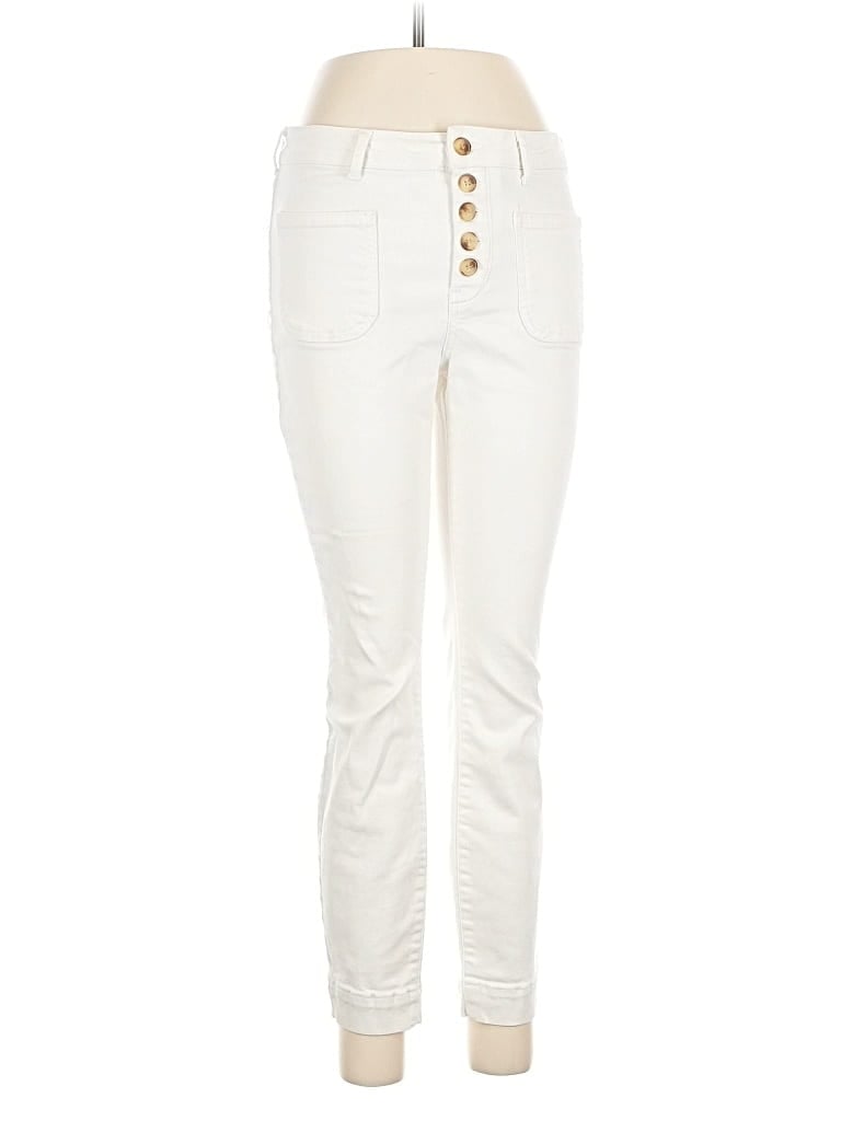 Pre-owned Pilcro And The Letterpress Jeans In White