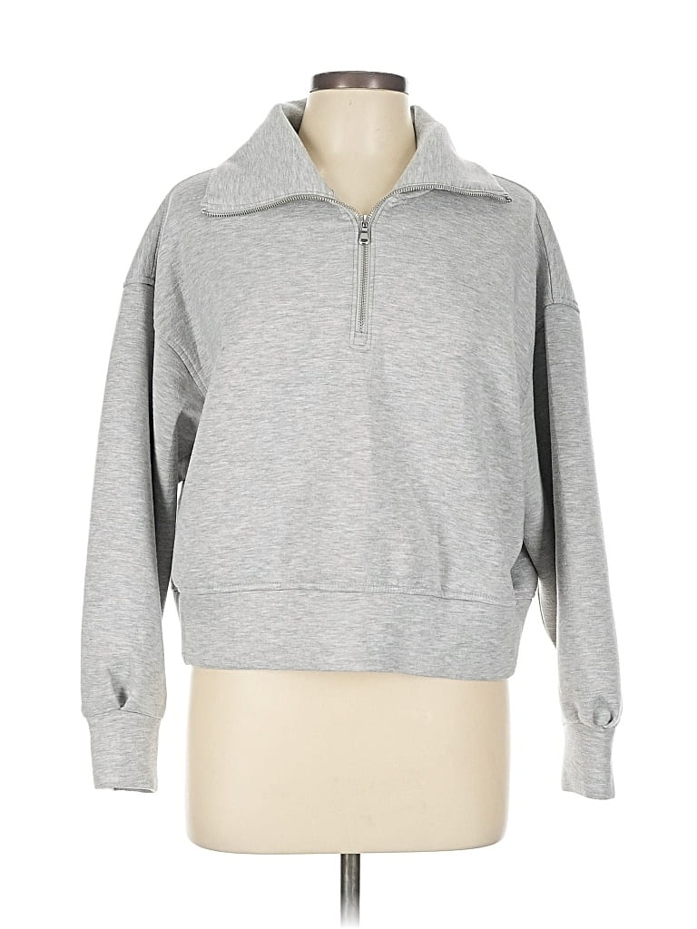 Pre-owned Active By Old Navy Sweatshirt In Gray
