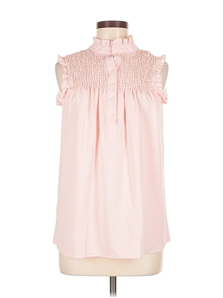 Pre-owned Unbranded Sleeveless T-shirt In Pink